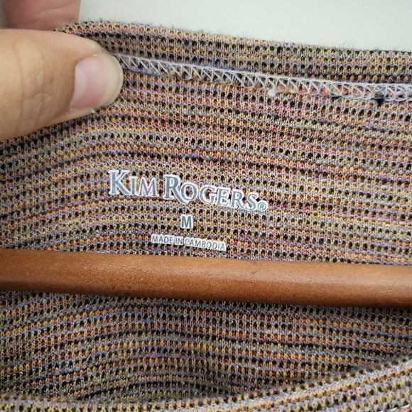 Kim Rogers sweater tweed like style some M - Picture 5 of 5